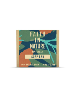 Faith in Nature Blue Cedar Soap Bar 100g Faith in Nature Blue Cedar Soap Bar 100g