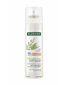 Klorane Extra-Gentle Tinted Dry Shampoo with Oat Milk & Ceramide for Dark Hair 150ml Klorane Extra-Gentle Tinted Dry Shampoo with Oat Milk & Ceramide for Dark Hair 150ml