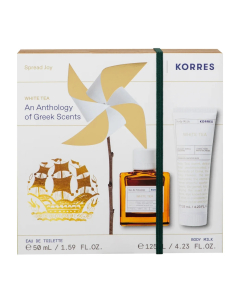 Korres White Tea Eau De Toilette 50ml and Body Milk 125ml Gift Set Korres White Tea Eau De Toilette 50ml and Body Milk 125ml Gift Set