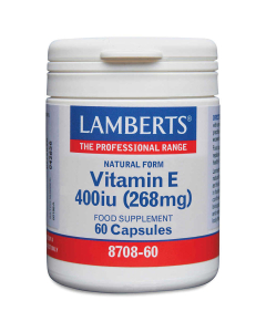 Lamberts Natural Vitamin E 400iu 60 Capsules 