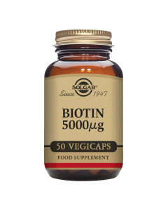 Solgar Biotin 5000µg 50 Vegetable Capsules Solgar Biotin 5000µg 50 Vegetable Capsules
