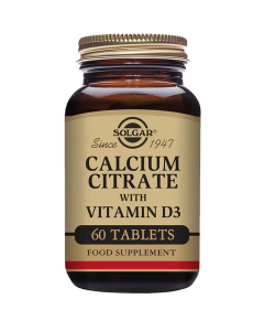 Solgar Calcium Citrate with Vitamin D3 60 Tablets Solgar Calcium Citrate with Vitamin D3 60 Tablets