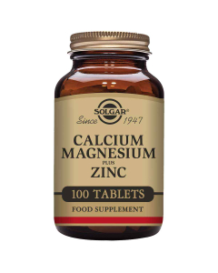 Solgar Calcium Magnesium Plus Zinc 100 Tablets Solgar Calcium Magnesium Plus Zinc 100 Tablets