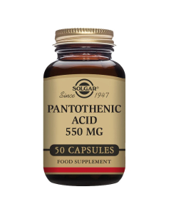 Solgar Pantothenic Acid 550 mg 50 Vegetable Capsules