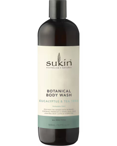 Sukin Botanical Body Wash Eucalyptus and Tea Tree 500ml