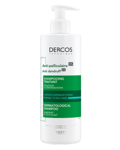 Vichy Dercos Anti-Dandruff - Normal to Oily Hair Shampoo 390ml