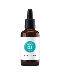 Viridian Liquid Vitamin D3 2000iu Drops 50ml