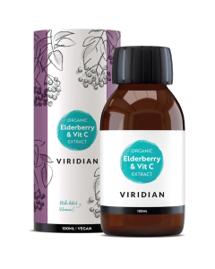 Viridian Organic Elderberry Extract + Vit C 100ml
