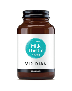 Viridian Organic Milk Thistle 400mg 30 Veg Caps 