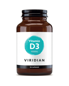 Viridian Vitamin D3 1000iu 90 Veg Caps 