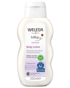Weleda Baby Derma White Mallow Body Lotion 200ml Weleda Baby Derma White Mallow Body Lotion 200ml