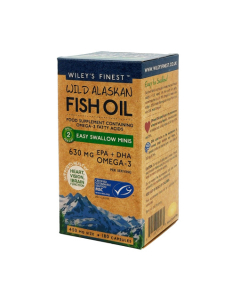 Wiley's Finest Wild Alaskan Fish Oil Easy Swallow Minis 450mg 180 Capsules Wiley's Finest Wild Alaskan Fish Oil Easy Swallow Minis 450mg 180 Capsules