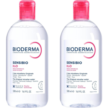 Bioderma Sensibio H2O Micellar Water 500ml Dual Pack