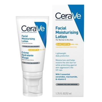 CeraVe AM Facial Moisturising Lotion SPF50 52ml CeraVe AM Facial Moisturising Lotion SPF50 52ml