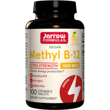 Jarrow Formulas Methyl B-12 Lemon 1000mcg 100 chewable tablets Jarrow Formulas Methyl B-12 Lemon 1000mcg 100 chewable tablets