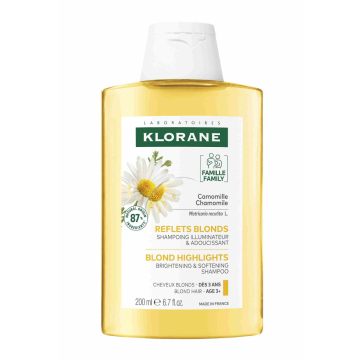 Klorane Brightening Shampoo with Chamomile for Blonde Hair 200ml