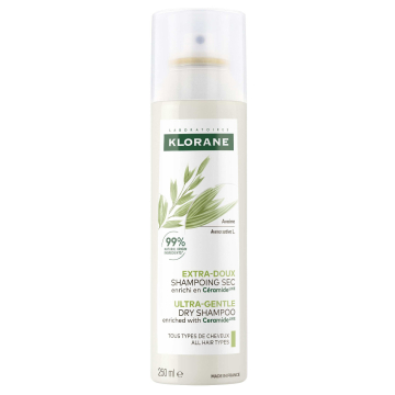 Klorane Extra-Gentle Dry Shampoo With Oat & Ceramide For All Hair Types 250ml