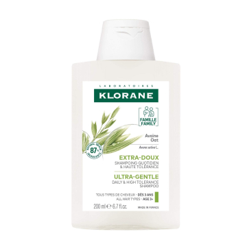 Klorane Ultra-Gentle Shampoo with Oat For All Hair Types 200ml Klorane Ultra-Gentle Shampoo with Oat For All Hair Types 200ml
