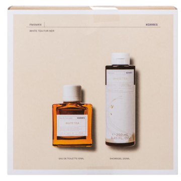 Korres Delicate and Sweet White Tea Eau de Toilette 50ml & Shower Gel 250ml Gift Set