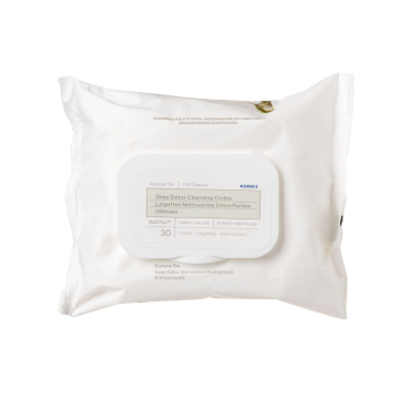 Korres Olympus Tea Deep Detox Biodegradable Cleansing Cloths 30 pcs