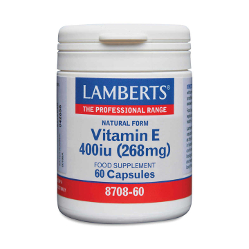 Lamberts Natural Vitamin E 400iu 60 Capsules 