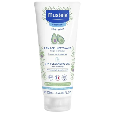 Mustela 2 in 1 Cleansing Gel Hair and Body 200ml Mustela 2 in 1 Cleansing Gel Hair and Body 200ml