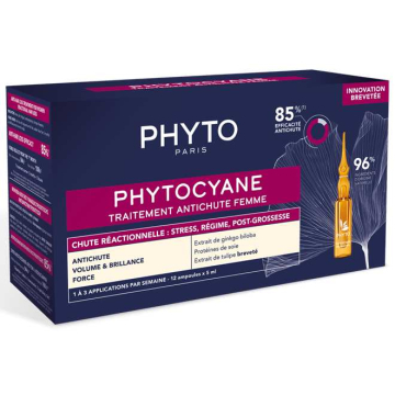 Phyto CYANE Reactional Treatment For Hair Loss For Women 12 x 5ml