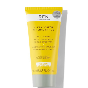 REN Clean Screen Mineral Mattifying Face Sunscreen SPF30 50ml REN Clean Screen Mineral Mattifying Face Sunscreen SPF30 50ml