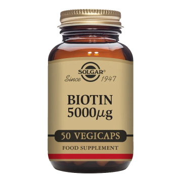 Solgar Biotin 5000µg 50 Vegetable Capsules Solgar Biotin 5000µg 50 Vegetable Capsules