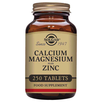 Solgar Calcium Magnesium Plus Zinc 250 Tablets Solgar Calcium Magnesium Plus Zinc 250 Tablets