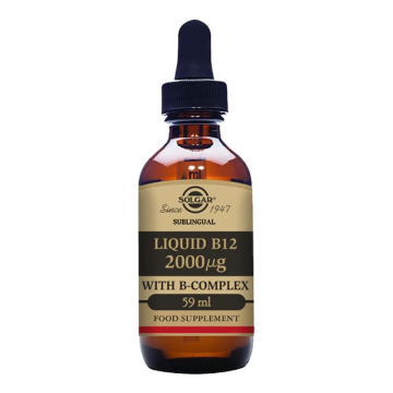 Solgar Liquid B12 2000 µg with B-Complex 59ml Solgar Liquid B12 2000 µg with B-Complex 59ml