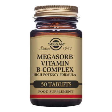 Solgar Megasorb Vitamin B-Complex 50 Tablets Solgar Megasorb Vitamin B-Complex 50 Tablets