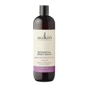 Sukin Botanical Body Wash Bergamot and Patchouli 500ml Sukin Botanical Body Wash Bergamot and Patchouli 500ml