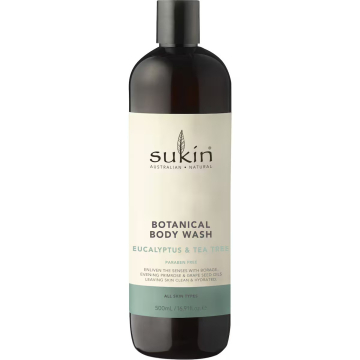 Sukin Botanical Body Wash Eucalyptus and Tea Tree 500ml Sukin Botanical Body Wash Eucalyptus and Tea Tree 500ml