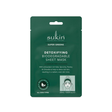 Sukin Super Greens Detoxifying Biodegradable Sheet Mask Sukin Super Greens Detoxifying Biodegradable Sheet Mask
