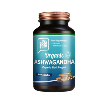 The Good Guru Organic Ashwagandha & Black Pepper 90 caps