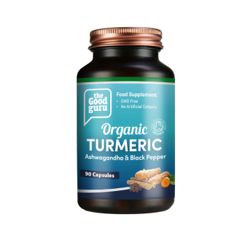 The Good Guru Turmeric, Ashwagandha and Black Pepper 90 Caps