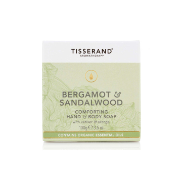 Tisserand Bergamot and Sandlewood Comforting Hand and Body Soap 100g Tisserand Bergamot and Sandlewood Comforting Hand and Body Soap 100g
