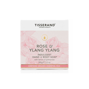 Tisserand Rose and Ylang Ylang Indulgent Hand and Body Soap 100g Tisserand Rose and Ylang Ylang Indulgent Hand and Body Soap 100g