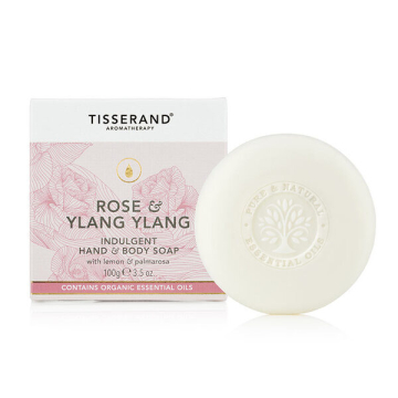 Tisserand Rose and Ylang Ylang Indulgent Hand and Body Soap 100g Tisserand Rose and Ylang Ylang Indulgent Hand and Body Soap 100g