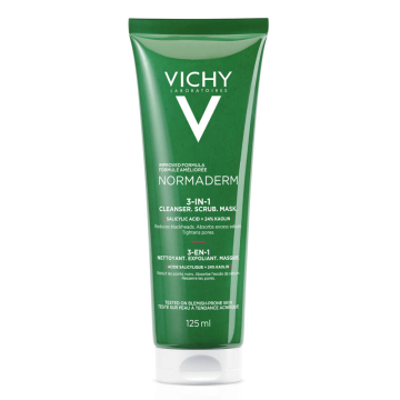 Vichy Normaderm 3-in-1 Cleansing + Scrub + Mask 125ml