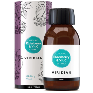 Viridian Organic Elderberry Extract + Vit C 100ml