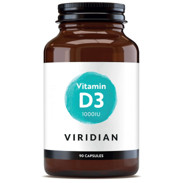 Viridian Vitamin D3 1000iu 90 Veg Caps 