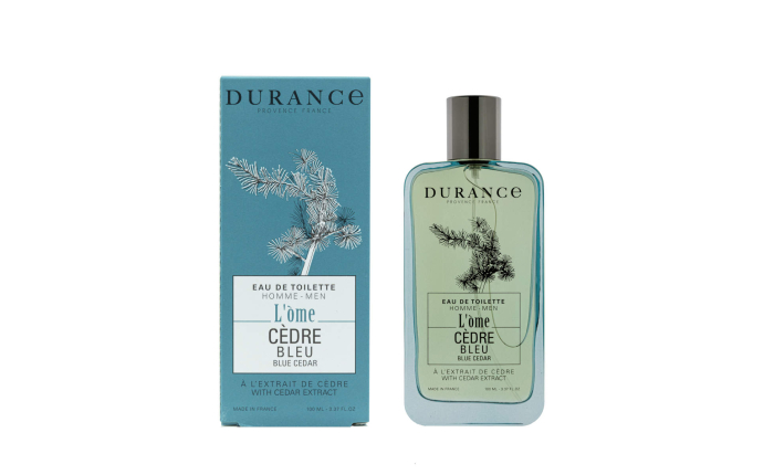 Durance Blue Cedar Eau de Toilette for Men 100ml Durance Blue Cedar Eau de Toilette for Men 100ml