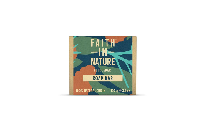 Faith in Nature Blue Cedar Soap Bar 100g Faith in Nature Blue Cedar Soap Bar 100g