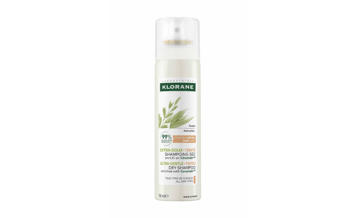 Klorane Extra-Gentle Tinted Dry Shampoo with Oat & Ceramide for Dark Hair 150ml Klorane Extra-Gentle Tinted Dry Shampoo with Oat & Ceramide for Dark Hair 150ml