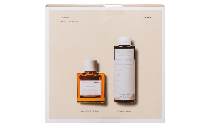 Korres Delicate and Sweet White Tea Eau de Toilette 50ml & Shower Gel 250ml Gift Set Korres Delicate and Sweet White Tea Eau de Toilette 50ml & Shower Gel 250ml Gift Set