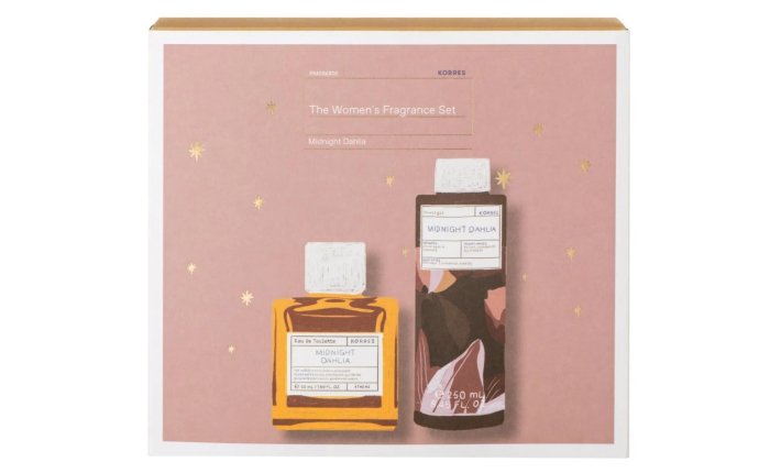 Korres Mysterious and Elegant Midnight Dahlia Eau de Toilette 50ml & Shower Gel 250ml Gift Set Korres Mysterious and Elegant Midnight Dahlia Eau de Toilette 50ml & Shower Gel 250ml Gift Set