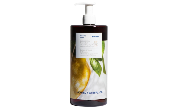 Korres Shower Gel Basil Lemon 1l Korres Shower Gel Basil Lemon 1l