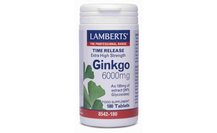 Lamberts Ginkgo 6000mg 180 Tablets Lamberts Ginkgo 6000mg 180 Tablets